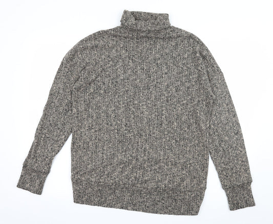 Topshop Womens Brown Knit Pullover Jumper Size 10