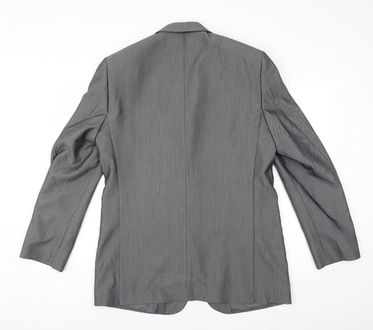 Aspen & Court Mens Grey Jacket Suit Jacket Size 42