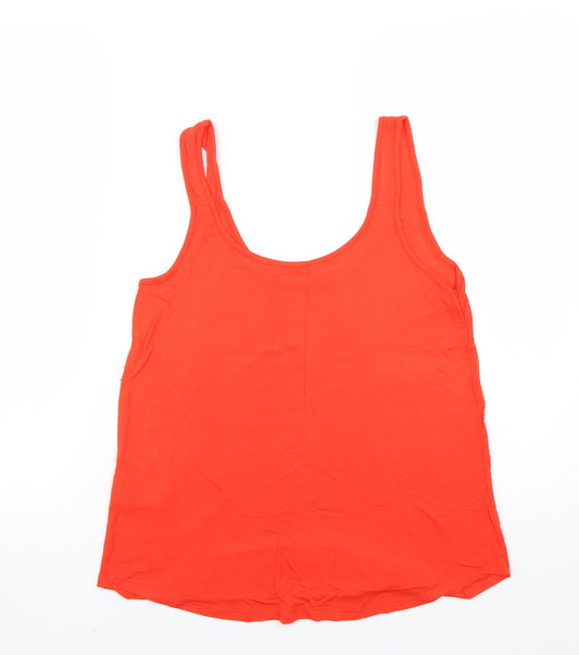 Warehouse Womens Orange Basic Tank Size 8