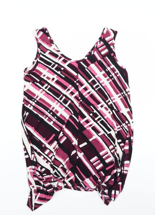 Reflections Womens Pink Basic T-Shirt Size M