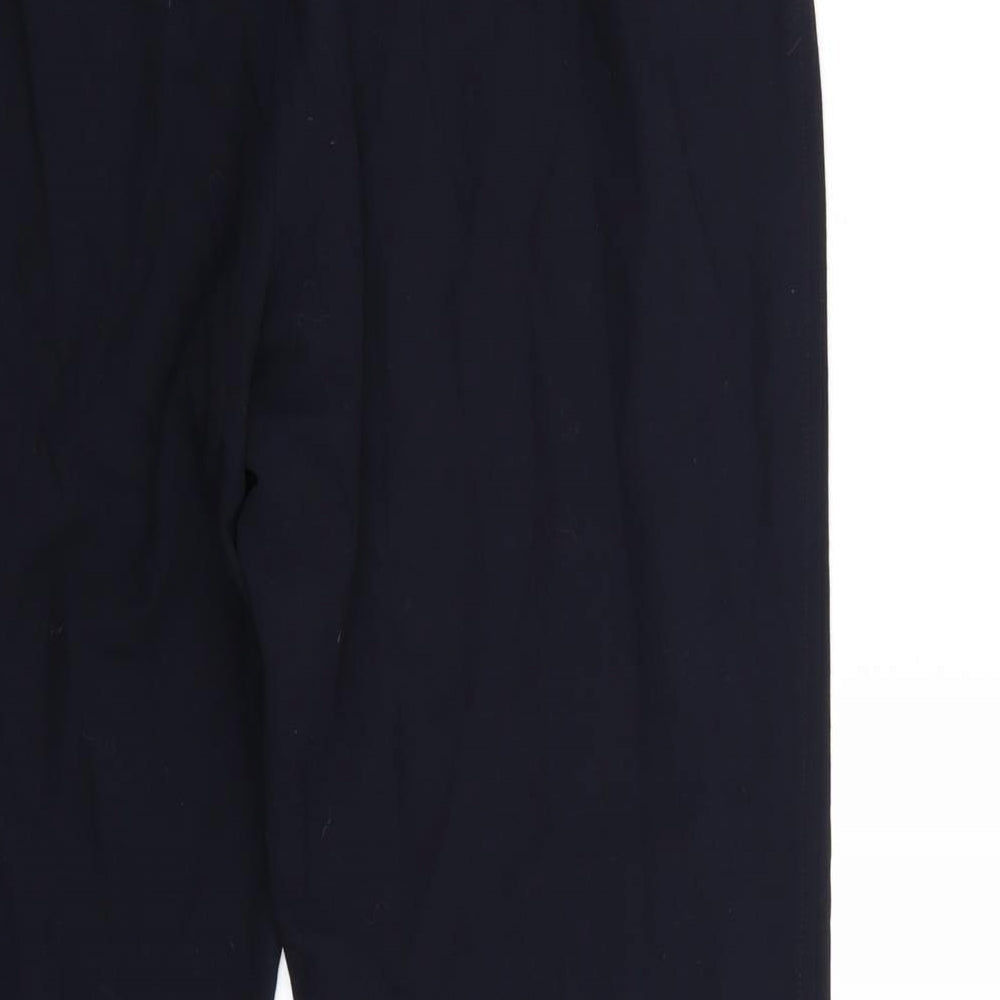 Marks and Spencer Womens Blue Trousers Size 16 L28 in
