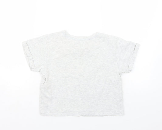 Newlook Girls Grey Basic T-Shirt Size S