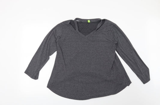 Preworn Womens Grey Pullover Sweatshirt Size L