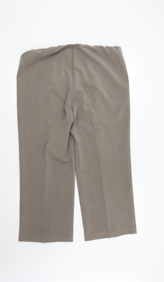 Preworn Womens Green Trousers Size 16 L24 in