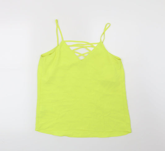 New Look Womens Yellow Basic Blouse Size 8