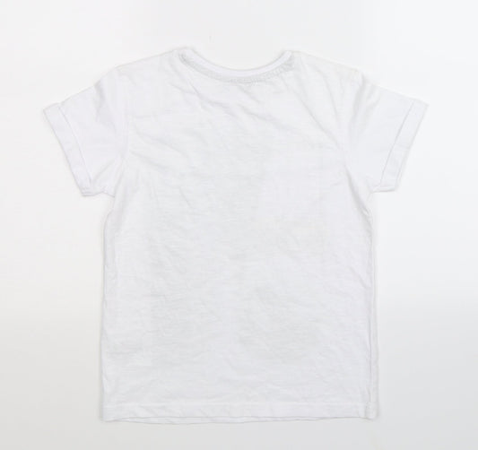 George Boys White Basic T-Shirt Size 8-9 Years