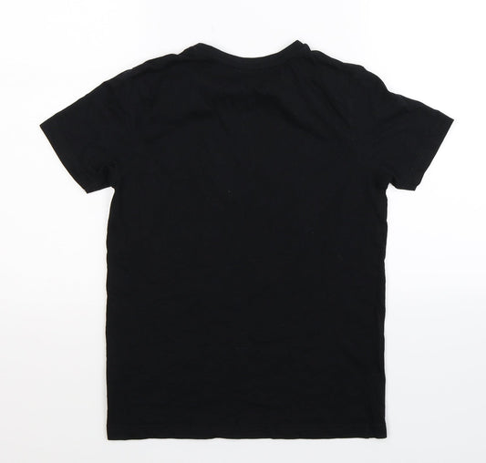 Preworn Boys Black Basic T-Shirt Size M