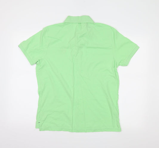 Urban fox Mens Green Polo Size L
