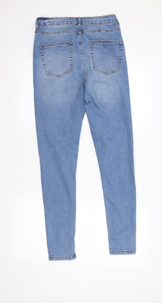 DenimCo Womens Blue Denim Skinny Jeans Size 4 L28 in