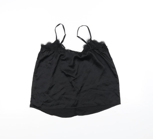 Outrageous Fortune Womens Black Basic Blouse Size 10