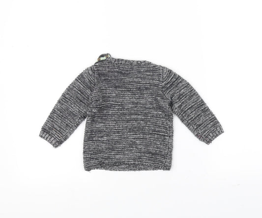 Mini Club Baby Grey Knit Pullover Jumper Size 6-9 Months