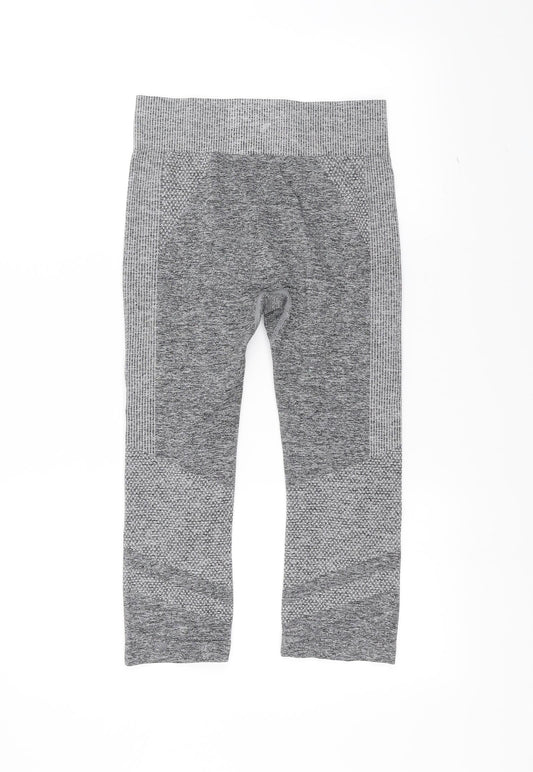Workout Womens Grey Jogger Leggings Size 10 L20 in - Cropped Leg