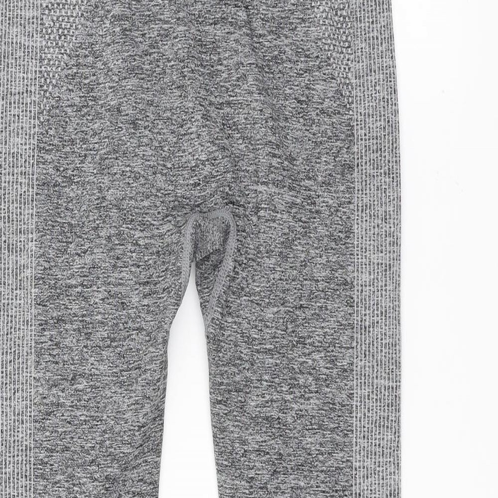 Workout Womens Grey Jogger Leggings Size 10 L20 in - Cropped Leg