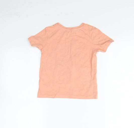 George Boys Orange Basic T-Shirt Size 4 Years