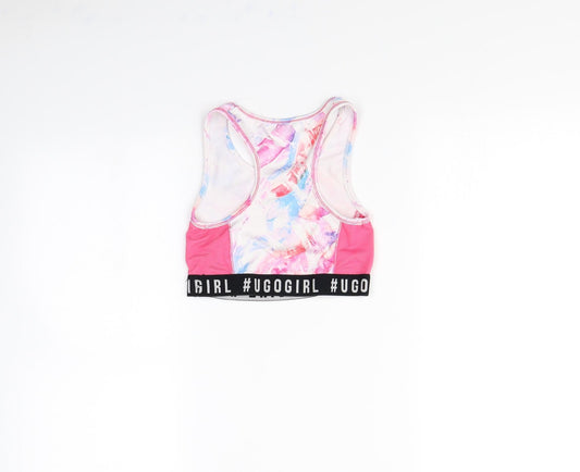 Minoti Girls Pink Cropped Tank Size 7 Years