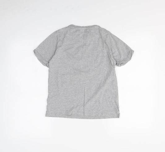 M&s Boys Grey Rayon Basic T-Shirt Size 10 Years