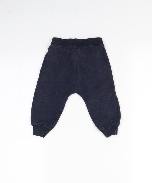 Nutmeg Boys Blue Jogger Trousers Size 9 Months