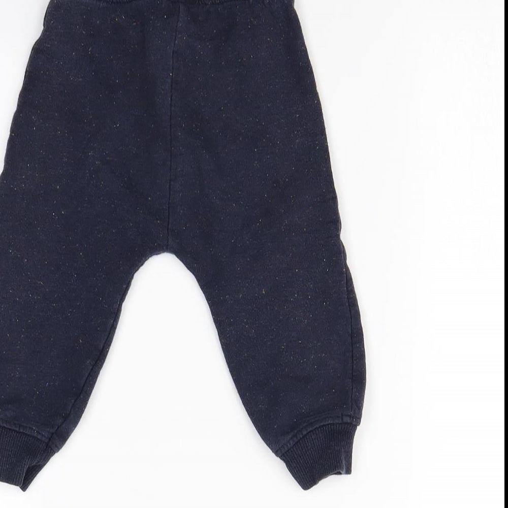 Nutmeg Boys Blue Jogger Trousers Size 9 Months