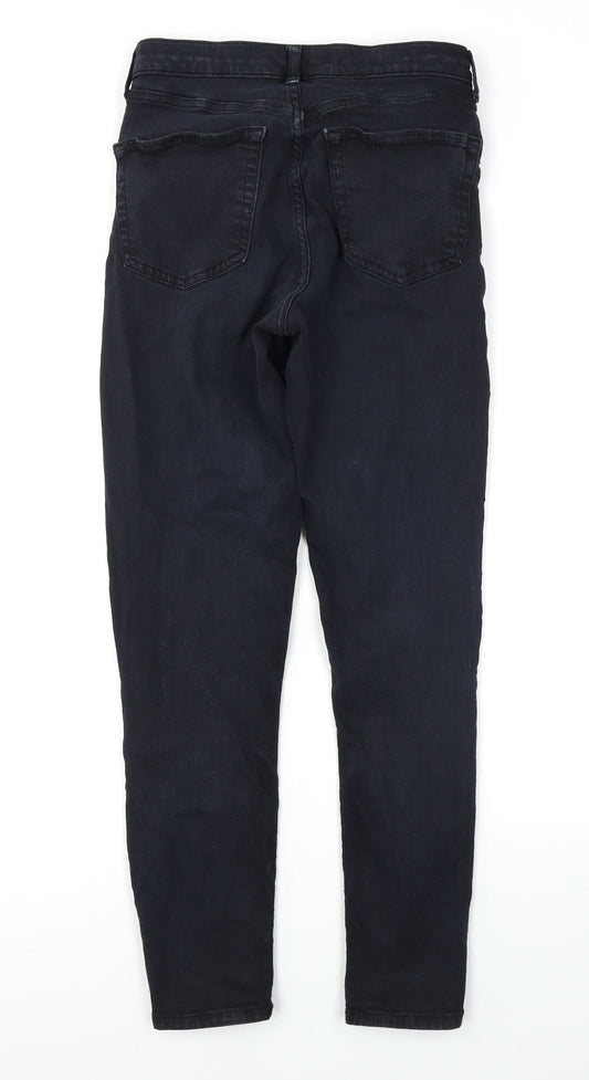 Topshop Womens Black Denim Skinny Jeans Size 28 in L26 in