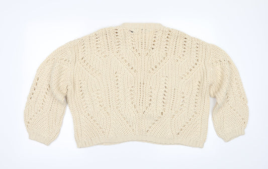 Brave Soul Womens Beige Pullover Jumper Size M