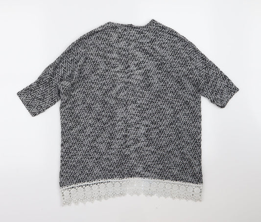 Candy Couture Girls Grey Knit Cardigan Jumper Size 10-11 Years
