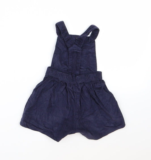 Nutmeg Girls Blue Corduroy Dungaree One-Piece Size 3-6 Months