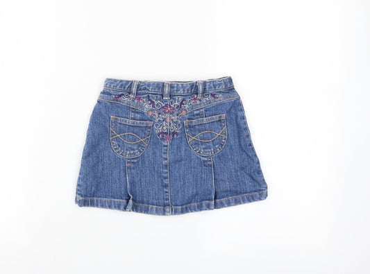 Gap Girls Blue Denim A-Line Skirt Size 3 Years