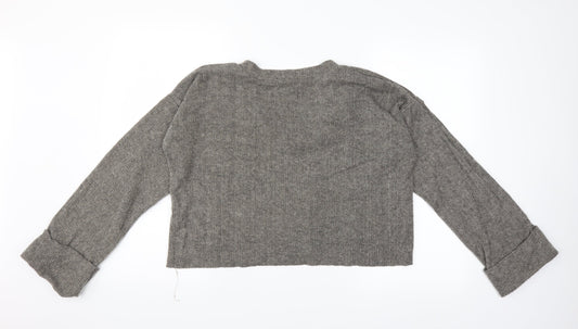 I SAW IT FIRST Womens Beige Pullover Jumper Size 12