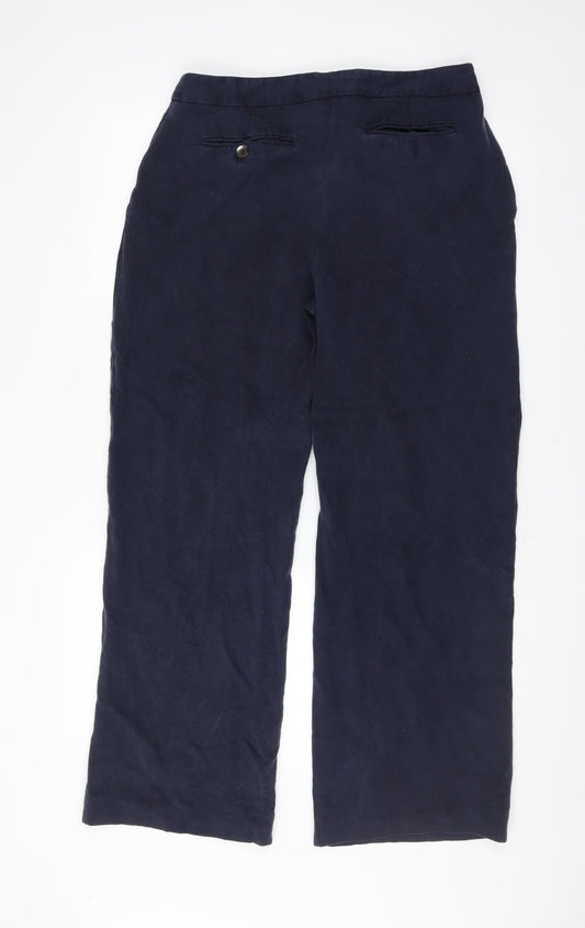 Country Casuals Womens Blue Trousers Size 14 L29 in