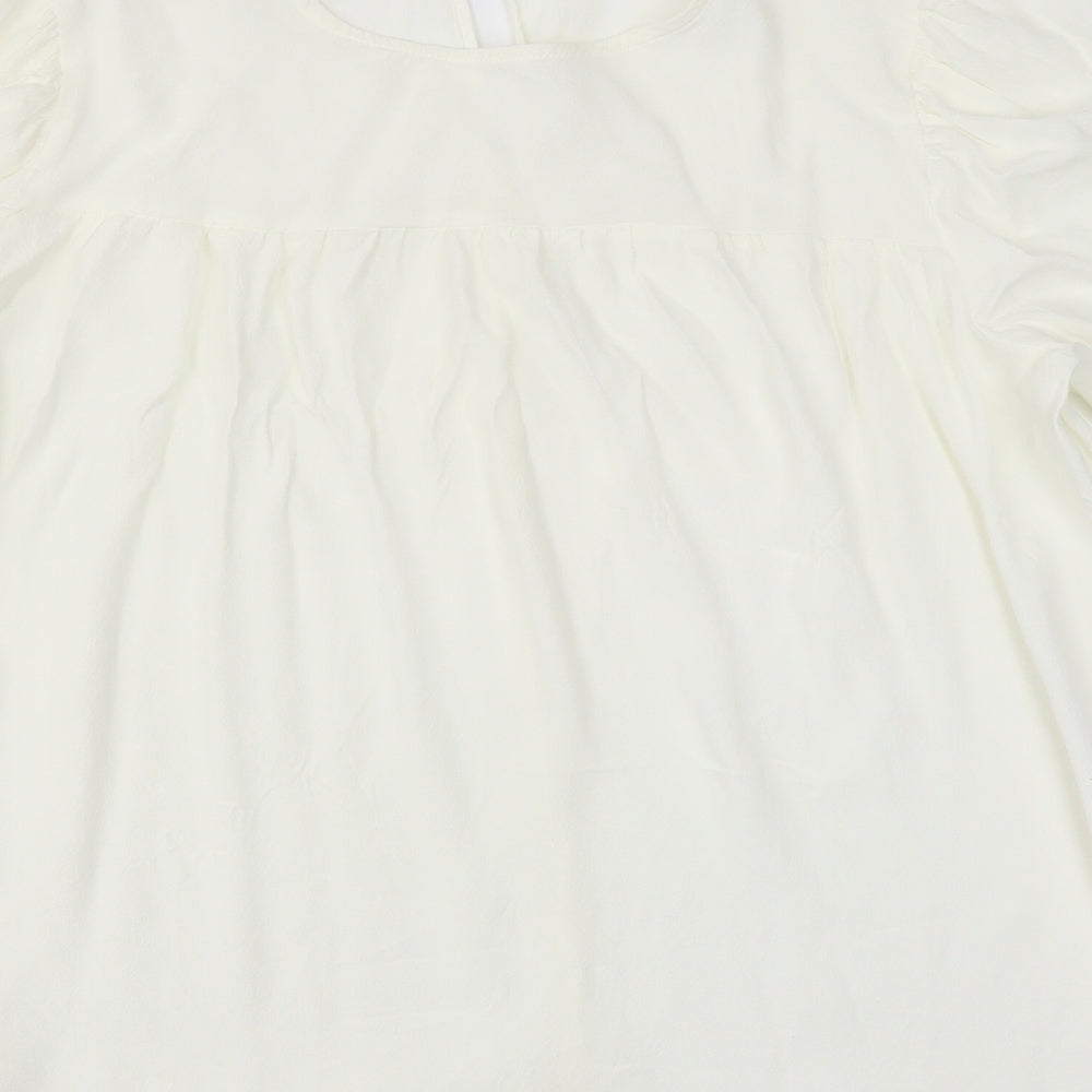 NEXT Womens Ivory Basic Blouse Size 16