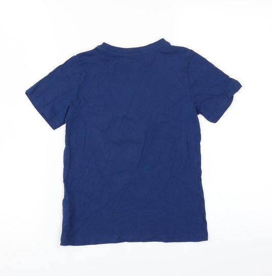 F&F Boys Blue Basic T-Shirt Size 6-7 Years - paradise