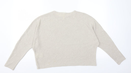 H&M Womens Beige Pullover Jumper Size S