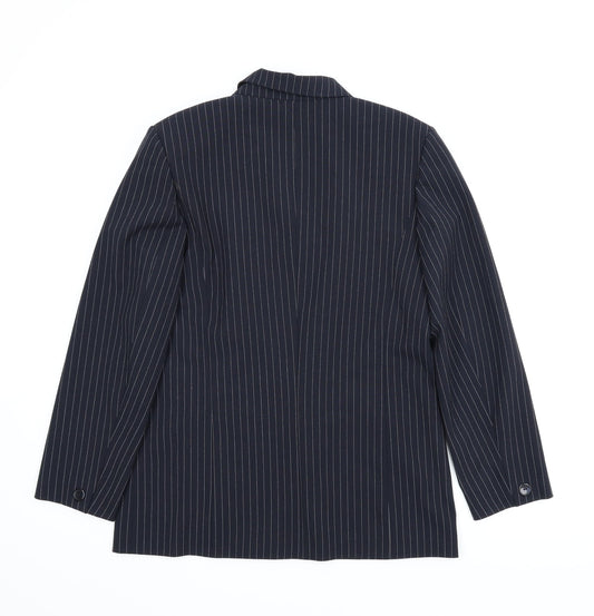 Steilmann Womens Blue Striped Jacket Suit Jacket Size 38