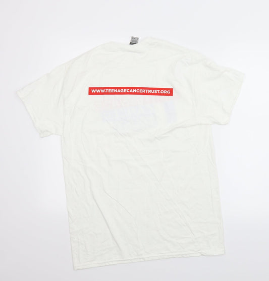 Gildan Mens White T-Shirt Size M
