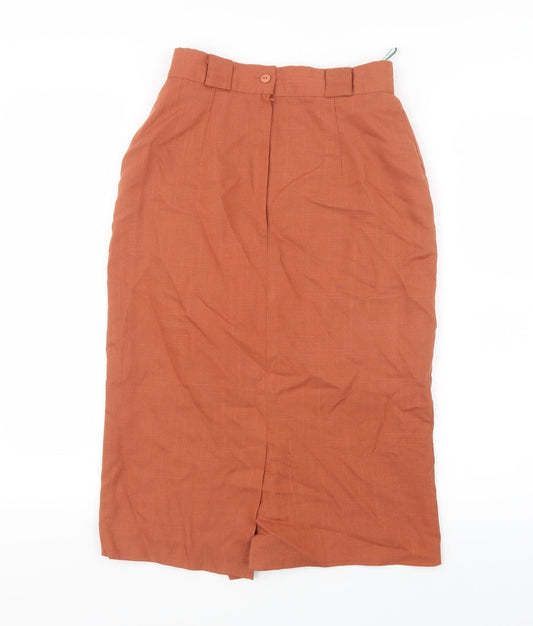 New Fast Womens Orange Straight & Pencil Skirt Size 10