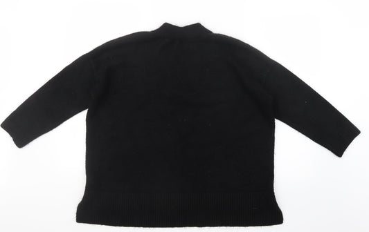Capsule Womens Black Knit Pullover Jumper Size 16