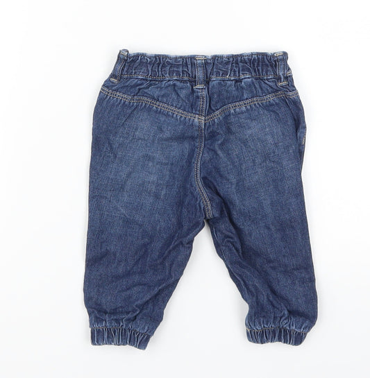 H&M Girls Blue Denim Capri Jeans Size 3-6 Months