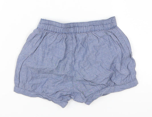 TU Girls Blue Denim Cropped Trousers Size 12-18 Months