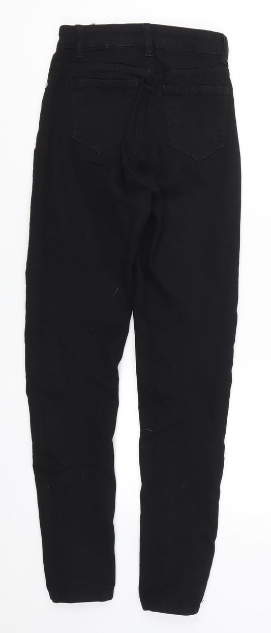 Denim Wise Womens Black Denim Skinny Jeans Size 6 L28 in