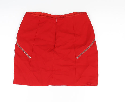 BCGeneration Womens Red Mini Skirt Size S