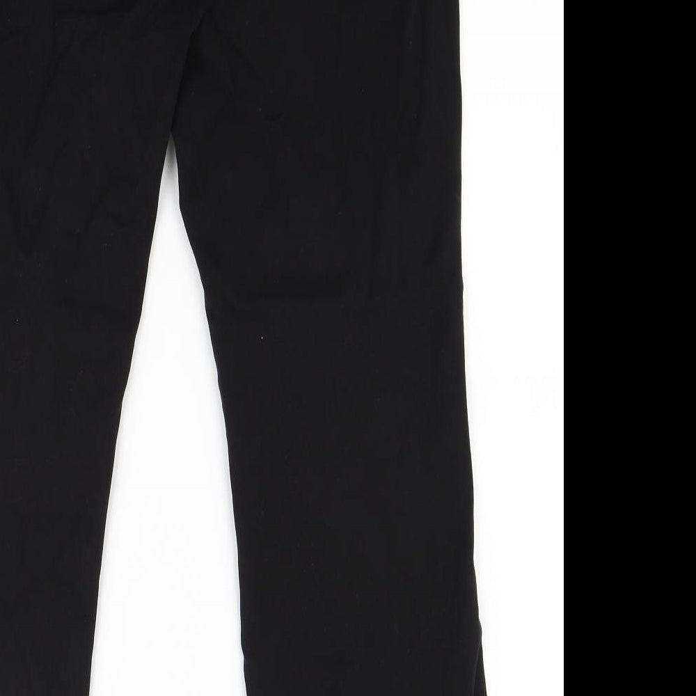 Marks and Spencer Womens Black Trousers Size 12 L24 in