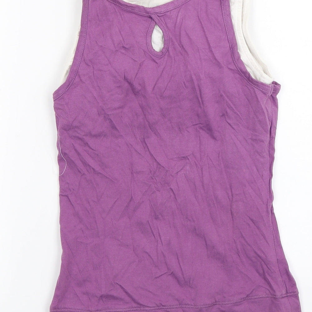 Reebok Girls Purple Basic T-Shirt Size 8 Years