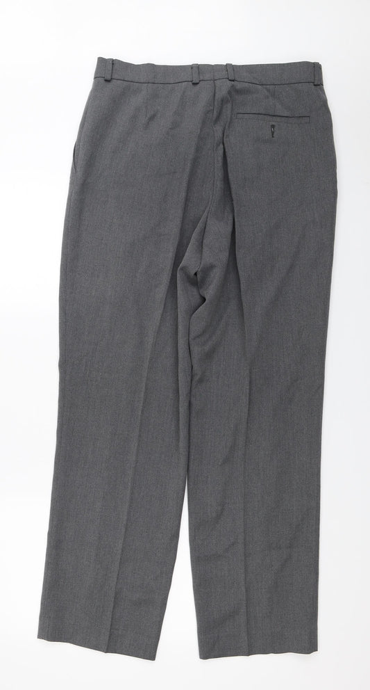 Essentials Mens Grey Trousers Size 36 in L31 in