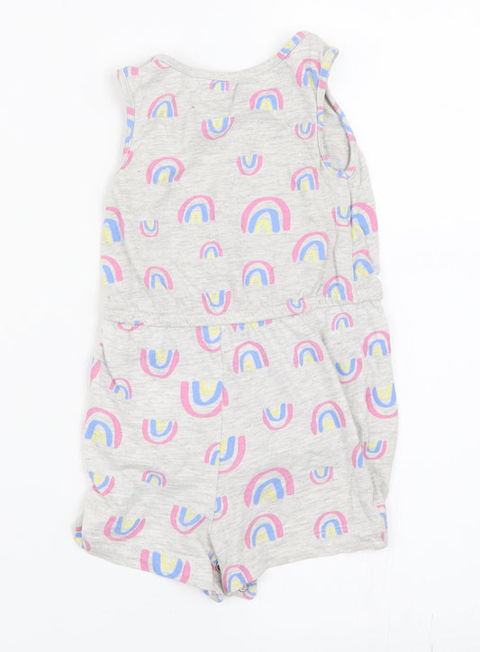 Primark Girls Grey Romper One-Piece Size 12-18 Months