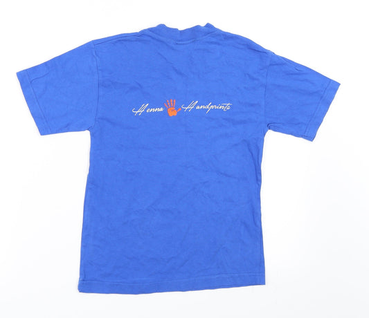Peter's Originals Boys Blue Basic T-Shirt Size 5-6 Years