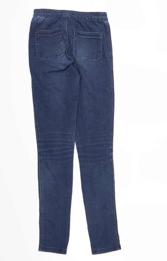 THE ROCKN REV Womens Blue Skinny Jeans Size 6 L30 in