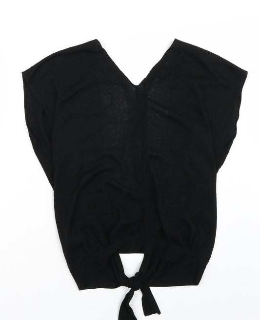 Woldey Womens Black Cardigan Jumper Size 16