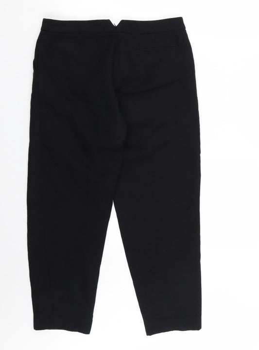 Gerald Darel Womens Black Cropped Trousers Size 38 L26 in