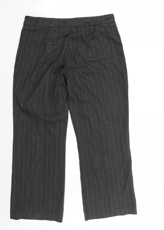 Marks and Spencer Womens Grey Trousers Size 12 L27 in