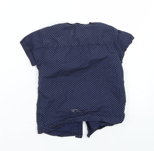 George Boys Blue Basic Button-Up Size 4-5 Years